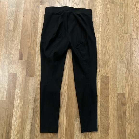 Vince Women’s Black Neutral Viscose Nylon Stretch Pull On Straight Leg Pants - Picture 2 of 6